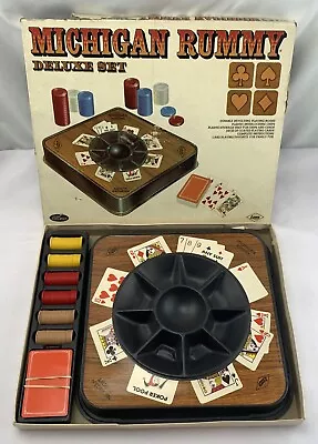 Vintage Tripoley Michigan Rummy Royal Rotating Board In Good Cond FREE SHIPPING • $39.99