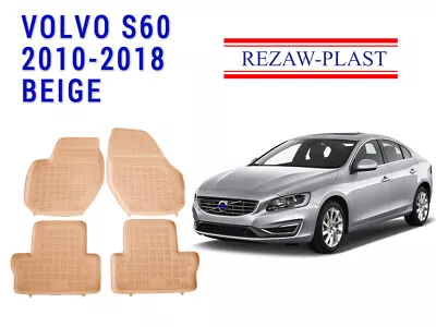 Car Mats For 2010-2018 Volvo S60 Floor Mats Tailored Custom Fit Odorless Beige • $119.99