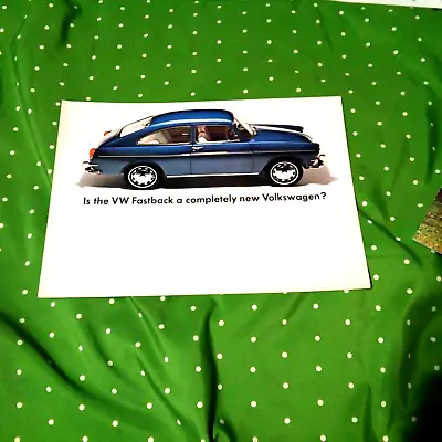 1966 VW Type III Fastback Sales Brochure Excellent • $14.95