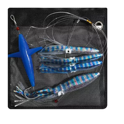 Daisy Chain Fishing Squid Trolling Lures Mahi Tuna Big Game Baits • $29.19