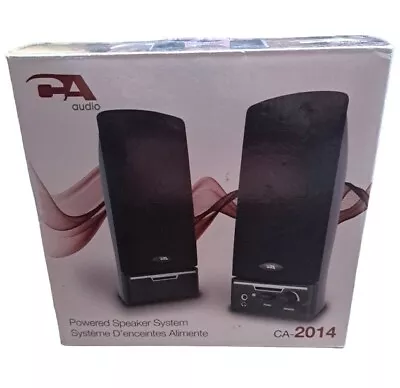 Cyber Acoustics Powered Speakers CA-2014 Stereo Sound PC IPod MP3 New In Box • $19.95