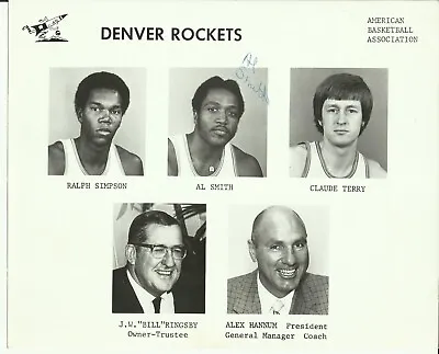 1974 Al Smith Denver Rockets ABA Basketball Autographed 8 X 10 Photo W/COA • $9.99