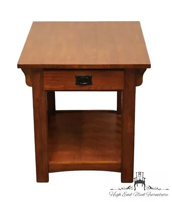 HIGH END Oak Contemporary Mission Style 22  Accent End Table • $395.99