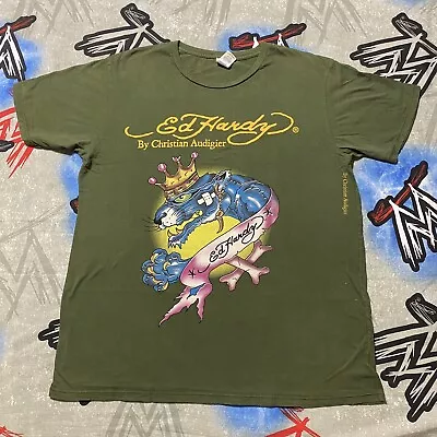 King Dragon Ed Hardy By Christian Audigier Men's XL T-Shirt • $24.99