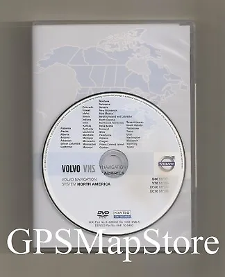 2011 Update 2009 2010 Volvo XC60 VNS Navigation DVD WEST Coast U.S Map + Canada • $89