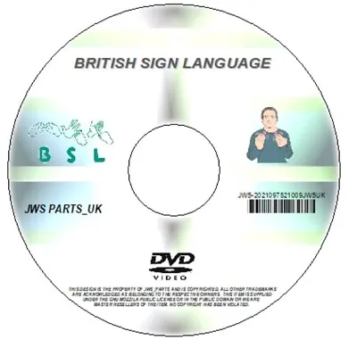 Learn Bsl British Sign Language Course Dvd / Free Cd Rom • £4.99