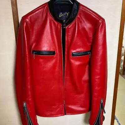 BUCO Riders Jacket Leather Jacket Size38 Width 42 Length 64 Shoulder Width 44cm • $1777.99