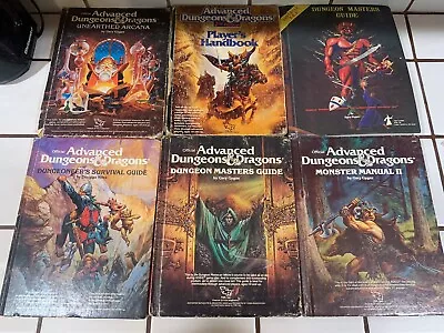 Vintage Lot Of Advanced Dungeons And Dragons RPG Gaming Books Lot Of 6 • $200