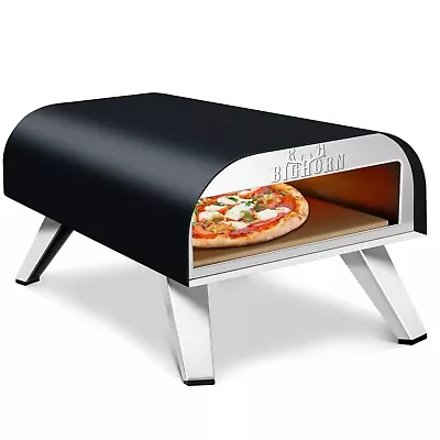 BIG HORN OUTDOORS 12  Gas Pizza Oven Pizza Maker Portable Oven Black  Backyard • $159.99