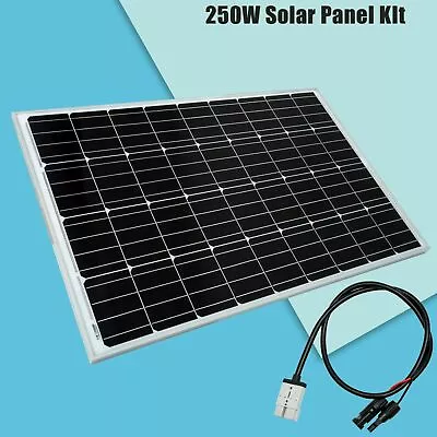 $131.39 • Buy 12V 250W Solar Panel Kit Mono With Anderson Plug Power Camping Battery Charger 