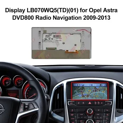 For Opel Insignia Astra CD500 CD600 DVD800 Radio Navi Display LB070WQ5(TD)(01) • £95.40