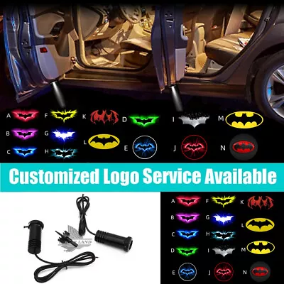 $18.04 • Buy 2x Dark Knight Batman Car Door LED Welcome Courtesy Laser Projector Shadow Light