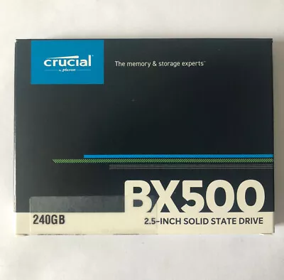 Crucial BX500 240GB Laptop And PC SATA 2.5 Inch Solid State Drive SSD • £29.99