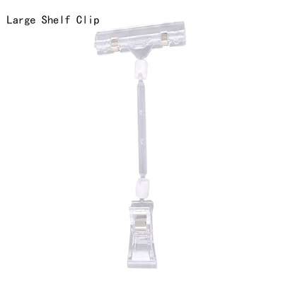 £2.90 • Buy Plastic Shelf Clamp Price Label Tag Advertising Clips Holders Sign Display CH