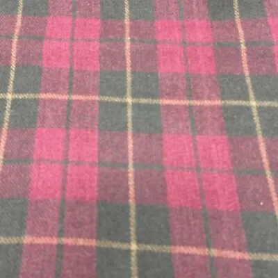 7 Yards Of Tailor 100% Wool Plaids Blue Red Green Brown Houndstooth Rug Hooking  • $66.50