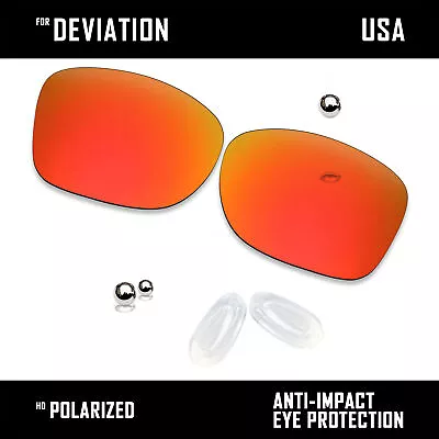 Anti Scratch Polarized Replacement Lens & Nose Pads For-Oakley Deviation OO4061 • $19.74