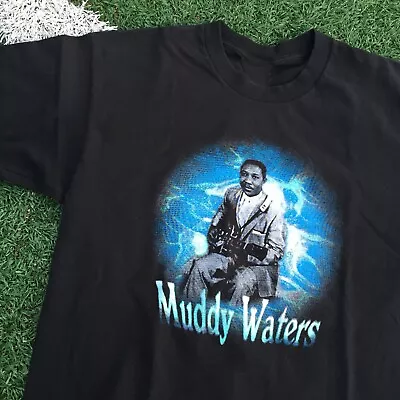 Vintage At Newport 1960 Muddy Waters Shirt Classic Black Unisex S-5XL LI464 • $21.84