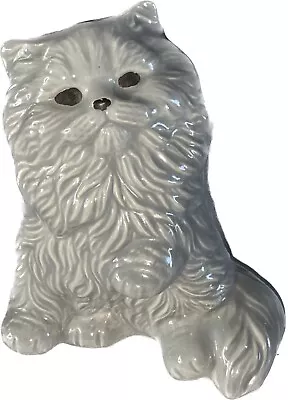 Vintage Alberta Mold Ceramic Persian Cat Kitten Pawing Statue Hobbyist Figurine • $21.45