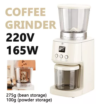 Electric Coffee Grinder 220V 165W Commercial Coffee Bean Mill Conical Burr 275G • $252.89