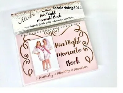 £3.89 • Buy Hen Party Night Memento Comments Photos Memory Scrapbook Book Bride To Be Gift 