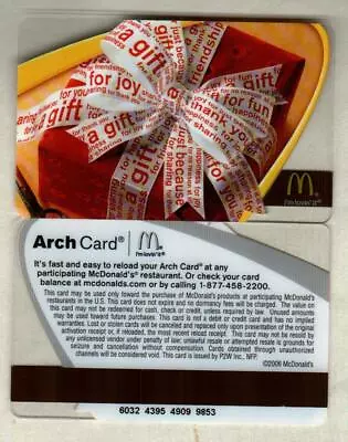 MCDONALD'S Thank You 2006 Gift Card ( $0 )   • $2.50