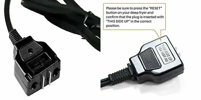 Secura Deep Fryer Magnet Power Cord Fit Masterbuilt And Butterball Turkey Black  • $44.61