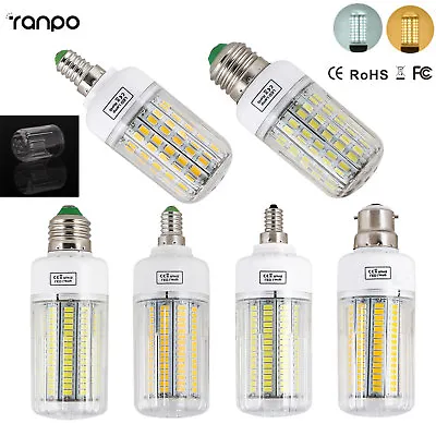 E27 E14 E12 B22 Led Light Bulb 5730 SMD Chip Corn Lamp Incandescent 20-160W 110V • $2.58