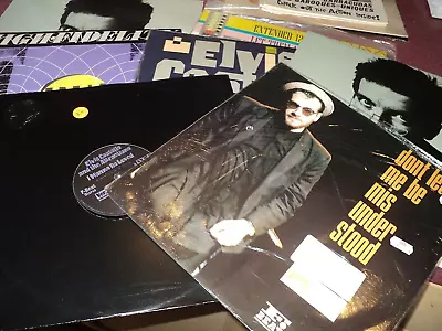 Elvis Costello Lot Of 8 Singles 12  Lps Import Getting Dont Let Me Man Edmunds • $2.99