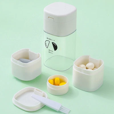$12.35 • Buy Pill Grinder Pulverizer Tablet Cutter Medicine Splitter Storage Crusher Cases
