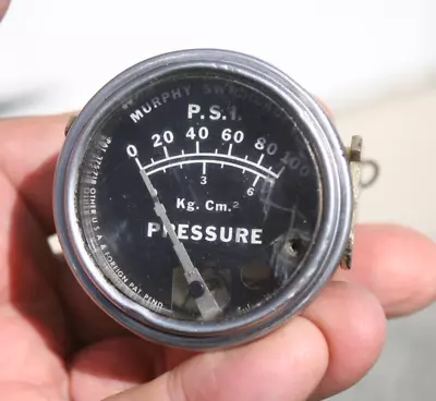 Murphy SwichGage Murphy Switch Vintage 100 Lbs Pressure Gauge • $24