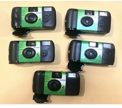 5 EMPTY FUJIFILM Disposable Cameras For DIY Projects. • $7.99
