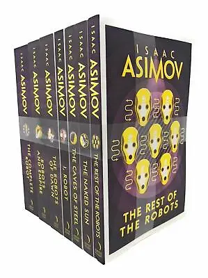 Isaac Asimov 7 Books Collection Set Inc The Rest Of The Robots I Robot PB NEW • £31.99