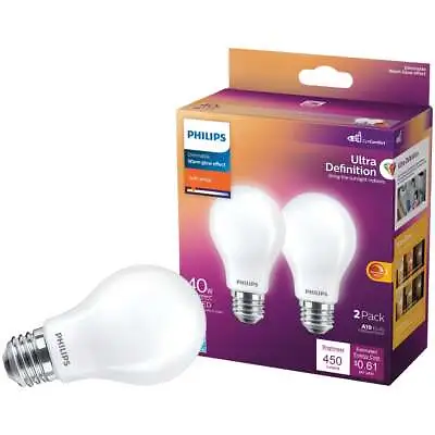 Philips Ultra Definition Warm Glow 40W Equivalent Soft White A19 Medium LED • $12.35