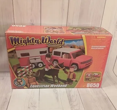$49.99 • Buy Mighty World Equestrian 8650 SUV W/ Horse Trailer Toy Set ~Brand New Old Stock~