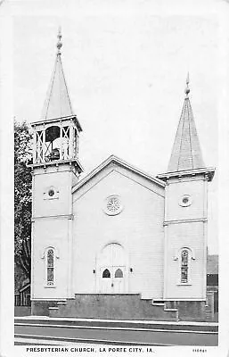 J15/ La Porte City Iowa Postcard C1910 Presbyterian Church  288 • $9.20