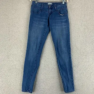 I Love H81 Premium Denim Skinny Jeans Women's Size 27 Blue Low Rise Medium Wash • $18.95