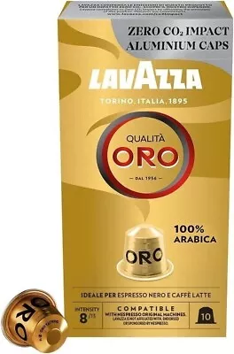 Lavazza Qualità Oro Coffee 10 Capsules Free Shipping World Wide • $37.39