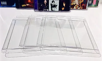 10 Clear Protectors For SINGLE DISC CD's     Music Soundtracks Albums Cases Box • $8.50