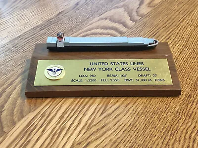 United States Lines New York Class Vessels Desk Model / Ss United States / USL • $19.98