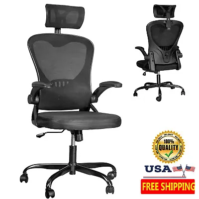 Home Office Chair Mesh Task Chair Swivel Executive Computer Desk Seat W/Headrest • $55.16