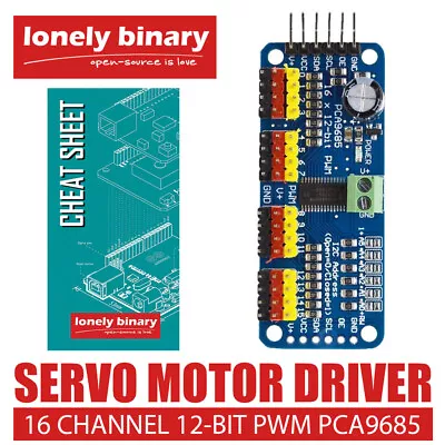$14.99 • Buy 16 Channel Pwm Servo Motor Driver Module Pca9685 For Arduino Uno Raspberry Pi