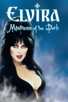Elvira Mistress Of The Dark Blue Poster 24x36 Inches • $20