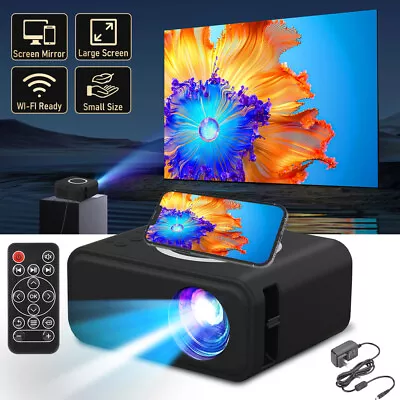 Mini Projector 20000 Lumen LED 1080P WiFi Bluetooth Portable Home Theater Video  • $39.99