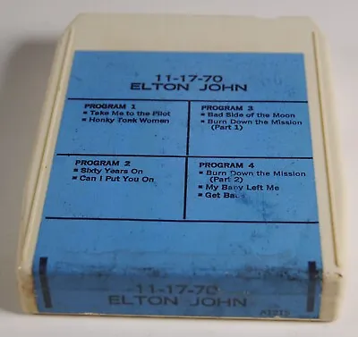 £9.99 • Buy ELTON JOHN / 11-17-70 / B+/ 8-track 8  Cassette Cartridge