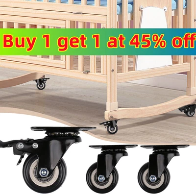 £2.99 • Buy 200kg Swivel Castor Rubber Wheels Trolley Office Chair Caster Furniture Casters