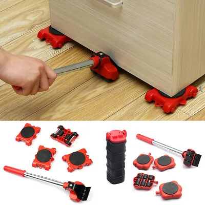 $28.89 • Buy 300KG Heavy Furniture Moving Lifter Roller Move Tool Wheel Mover Sliders Kit Mc