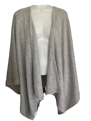 Isabel Maternity Open Front Gray Wrap Shawl Poncho Cozy Sweater OS • $20