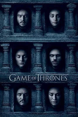 Game Of Thrones Hall Of Faces Maxi Poster  91.5 X 61 Cm Official Merchandise • £7.20