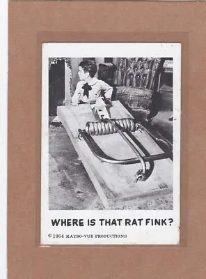 1964 Leaf Munsters Where Is That Rat Fink #18 Poor/good *a19661 • $19