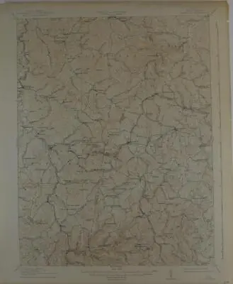 Antique Original Crawford West Virginia Topographic Map Printed 1939 Wall Art • $19